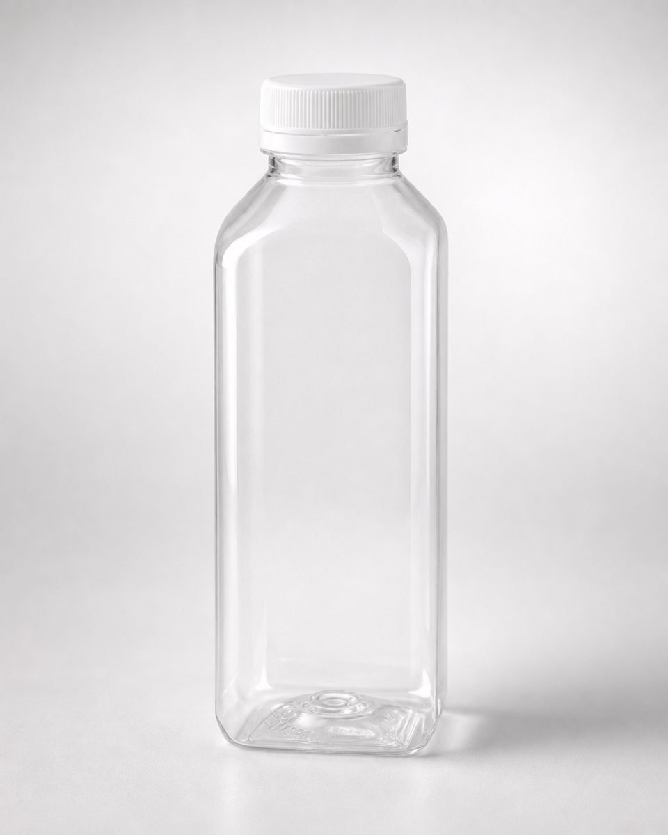 Clear plastic bottle